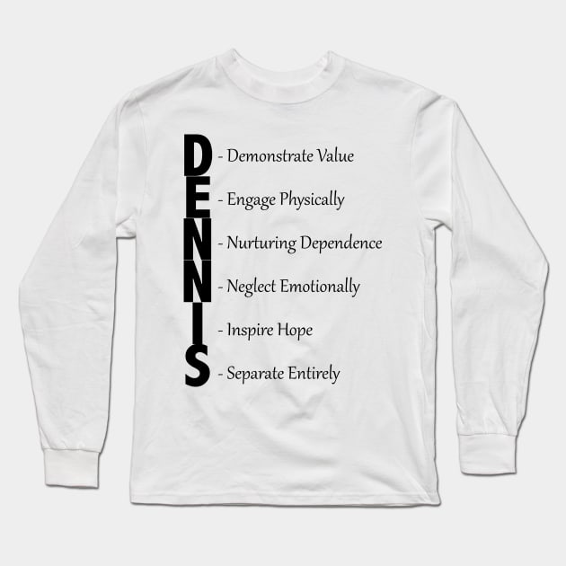 The DENNIS Long Sleeve T-Shirt by gemini chronicles